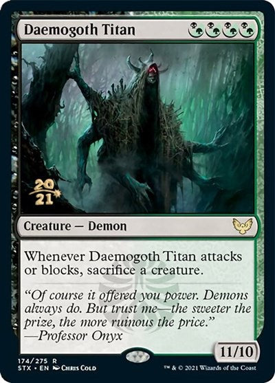 Daemogoth Titan [Strixhaven: School of Mages Prerelease Promos] | Deep Dive Games St. Marys