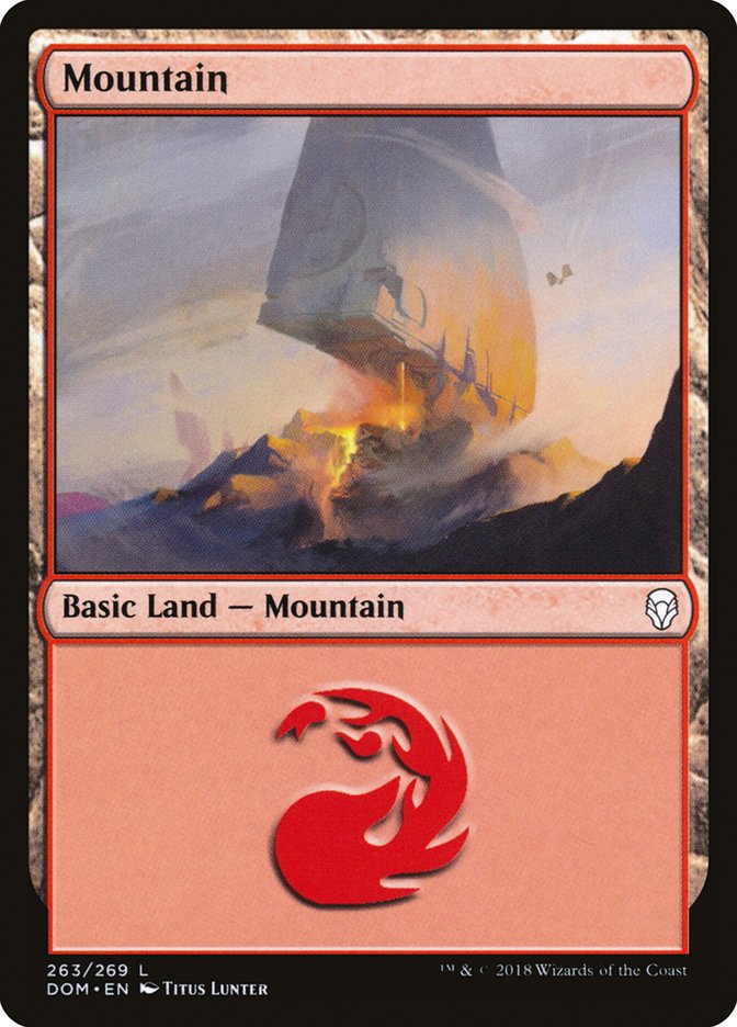 Mountain (263) [Dominaria] | Deep Dive Games St. Marys