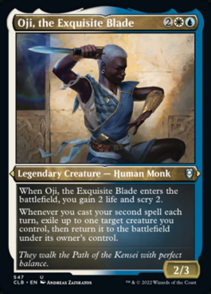 Oji, the Exquisite Blade (Foil Etched) [Commander Legends: Battle for Baldur's Gate] | Deep Dive Games St. Marys