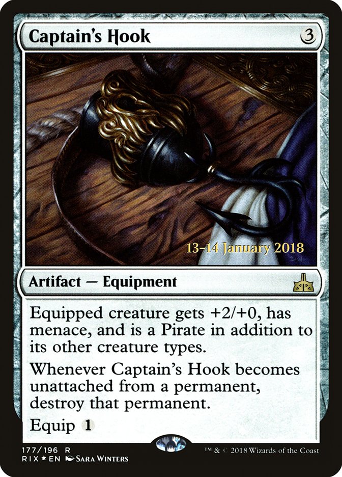 Captain's Hook [Rivals of Ixalan Prerelease Promos] | Deep Dive Games St. Marys