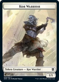 Kor Warrior // Plant Double-Sided Token [Zendikar Rising Tokens] | Deep Dive Games St. Marys