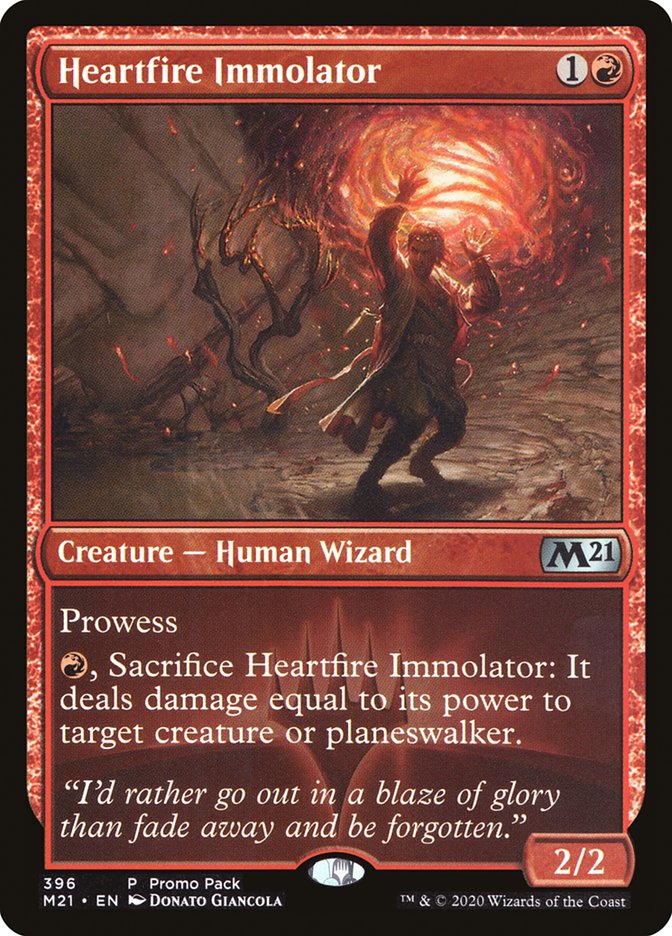 Heartfire Immolator (Promo Pack) [Core Set 2021 Promos] | Deep Dive Games St. Marys