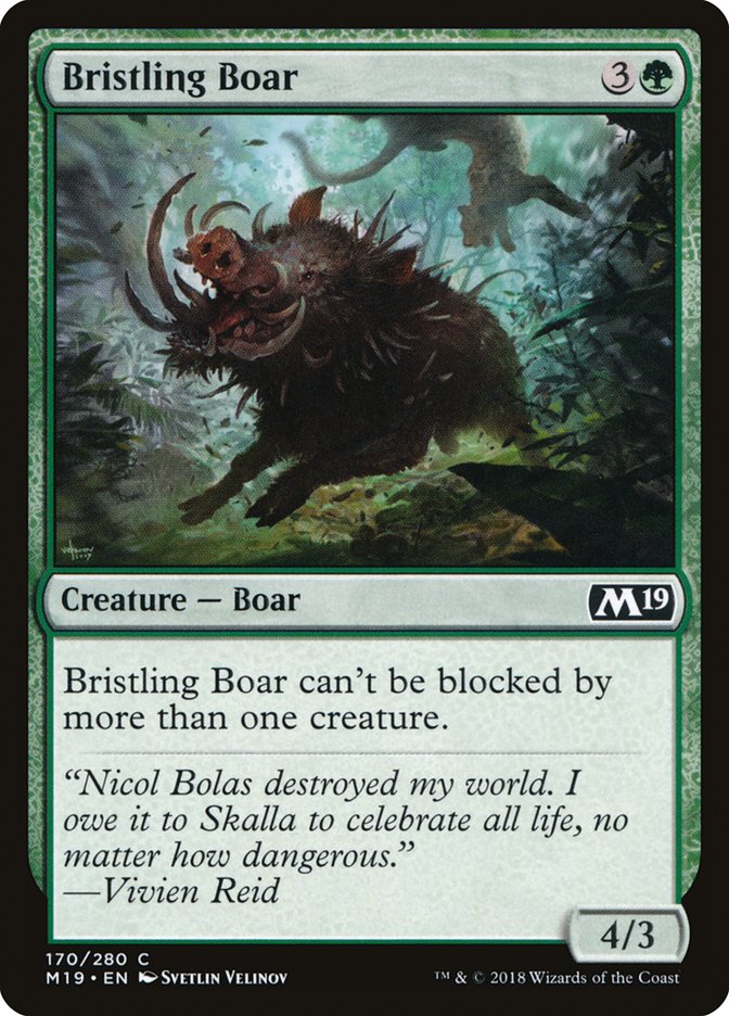 Bristling Boar [Core Set 2019] | Deep Dive Games St. Marys