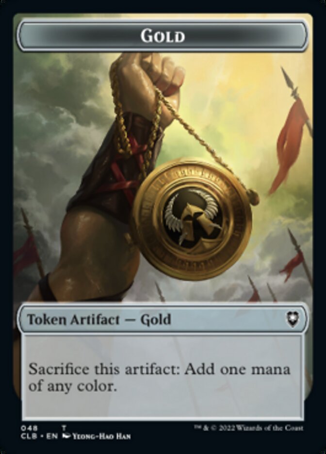 Gold // Dragon Double-Sided Token [Commander Legends: Battle for Baldur's Gate Tokens] | Deep Dive Games St. Marys