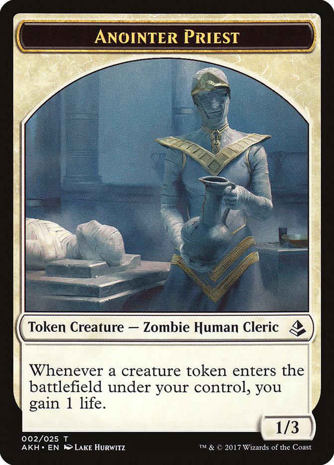 Anointer Priest Token [Amonkhet Tokens] | Deep Dive Games St. Marys