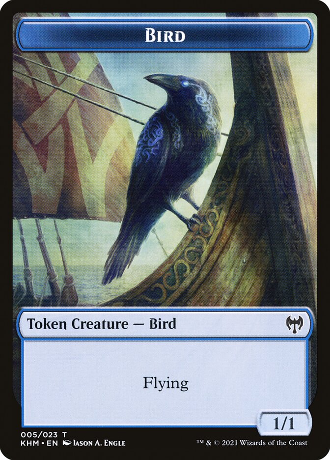 Treasure // Bird Double-Sided Token [Kaldheim Tokens] | Deep Dive Games St. Marys