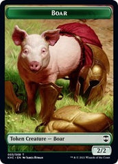 Boar // Spirit Double-Sided Token [Kaldheim Commander Tokens] | Deep Dive Games St. Marys