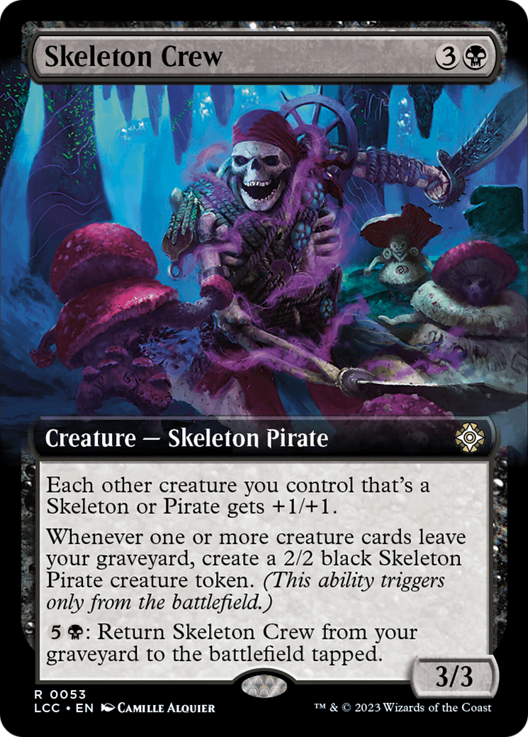 Skeleton Crew (Extended Art) [The Lost Caverns of Ixalan Commander] | Deep Dive Games St. Marys