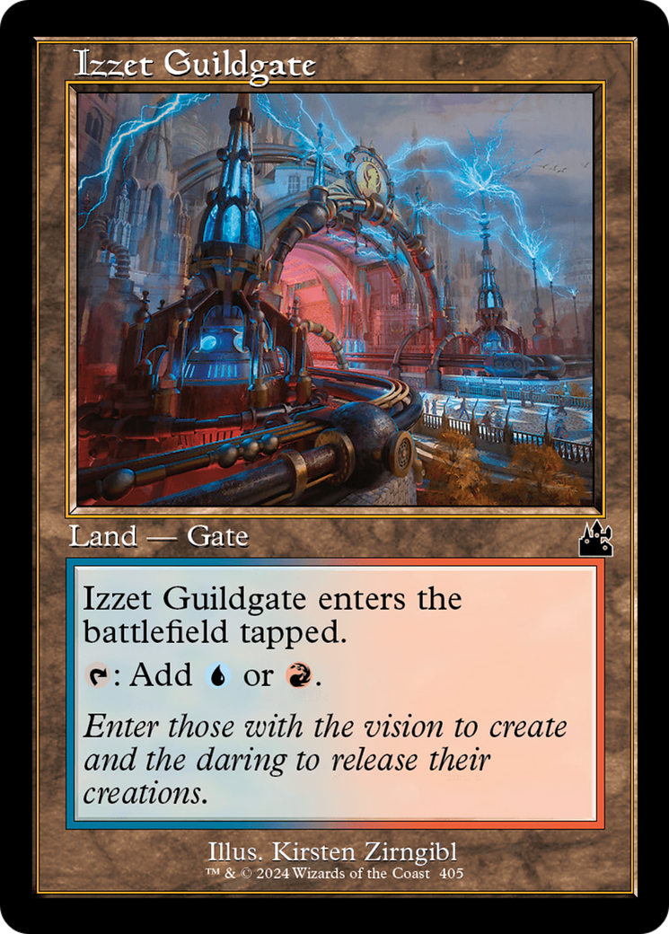 Izzet Guildgate (Retro Frame) [Ravnica Remastered] | Deep Dive Games St. Marys