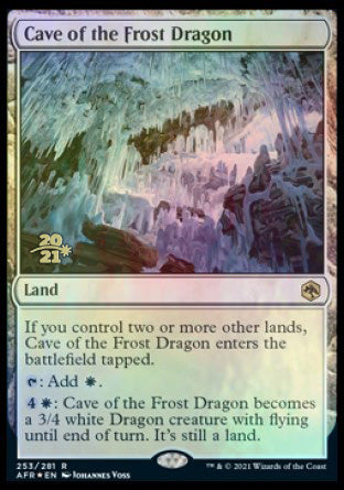 Cave of the Frost Dragon [Dungeons & Dragons: Adventures in the Forgotten Realms Prerelease Promos] | Deep Dive Games St. Marys