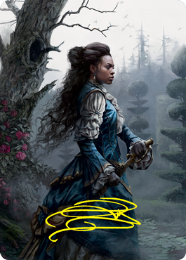 Mina Harker Art Card (Gold-Stamped Signature) [Innistrad: Crimson Vow Art Series] | Deep Dive Games St. Marys