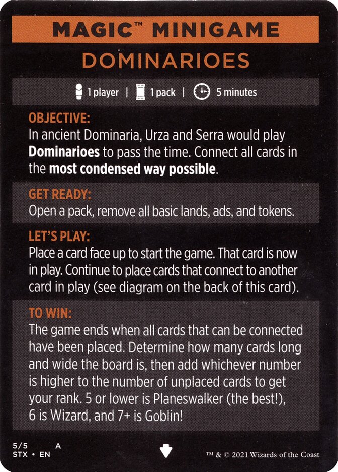 Dominarioes (Magic Minigame) [Strixhaven: School of Mages Minigame] | Deep Dive Games St. Marys