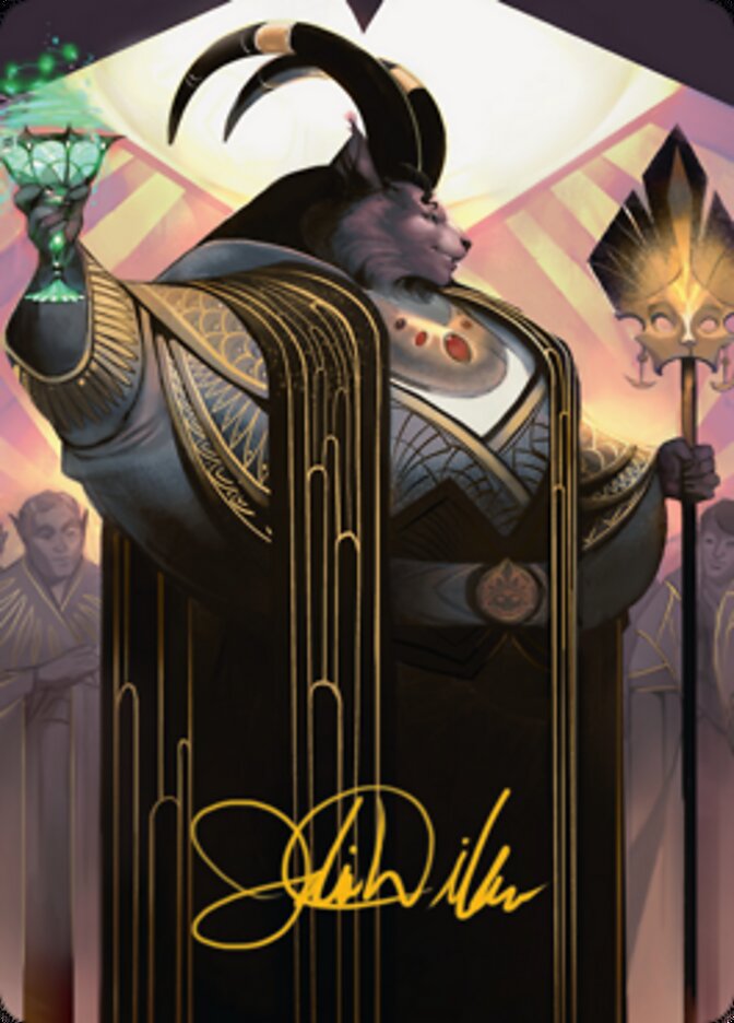 Jetmir, Nexus of Revels 2 Art Card (Gold-Stamped Signature) [Streets of New Capenna Art Series] | Deep Dive Games St. Marys