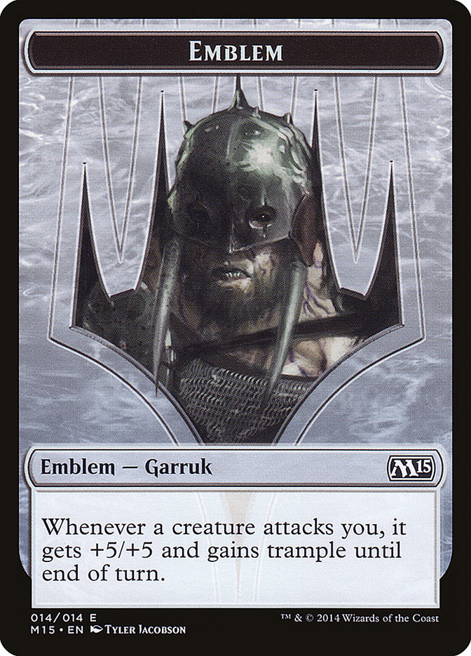 Garruk, Apex Predator Emblem [Magic 2015 Tokens] | Deep Dive Games St. Marys