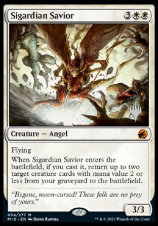 Sigardian Savior (Promo Pack) [Innistrad: Midnight Hunt Promos] | Deep Dive Games St. Marys