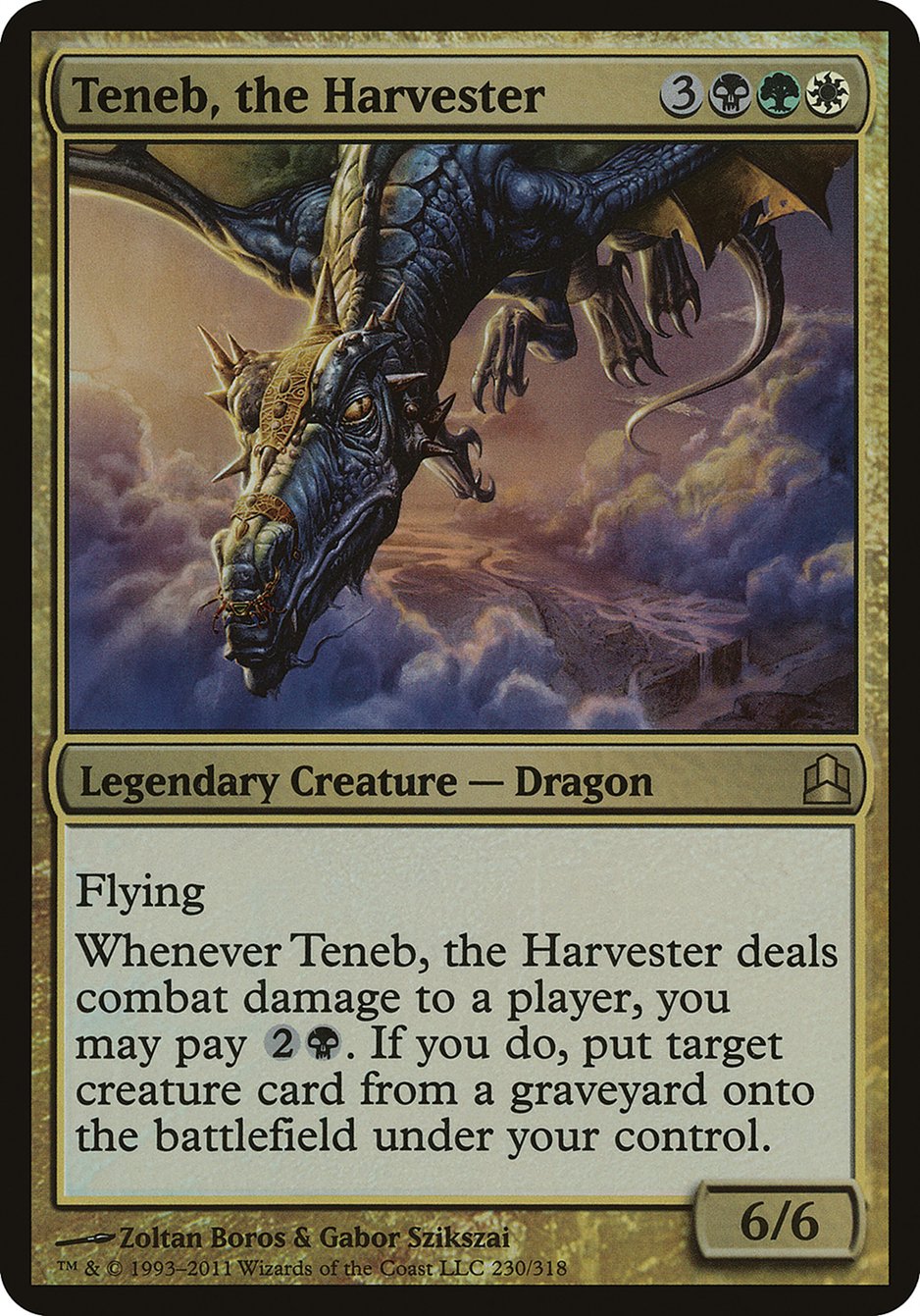 Teneb, the Harvester (Oversized) [Commander 2011 Oversized] | Deep Dive Games St. Marys