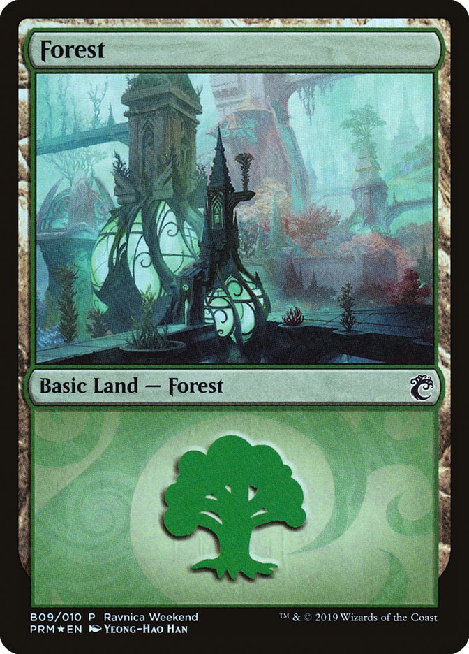 Forest (B09) [Ravnica Allegiance Guild Kit] | Deep Dive Games St. Marys