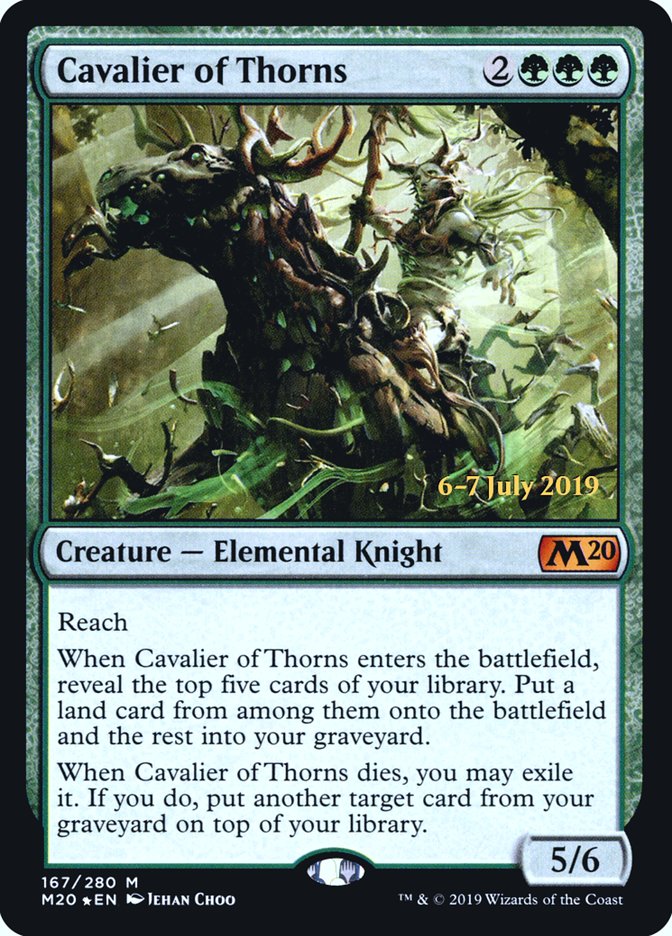 Cavalier of Thorns [Core Set 2020 Prerelease Promos] | Deep Dive Games St. Marys