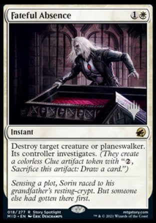 Fateful Absence (Promo Pack) [Innistrad: Midnight Hunt Promos] | Deep Dive Games St. Marys