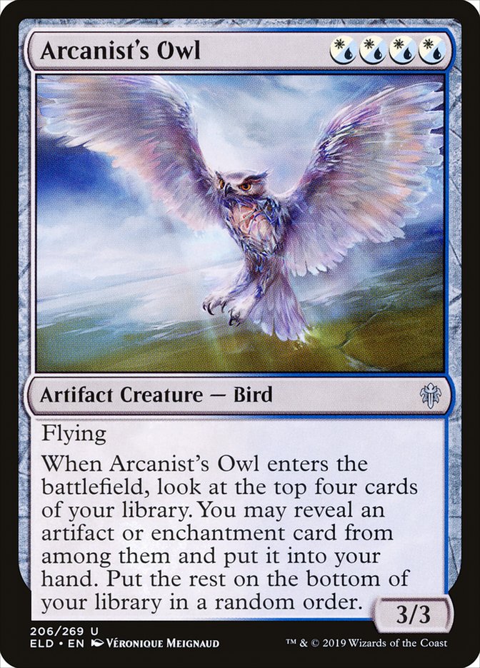 Arcanist's Owl [Throne of Eldraine] | Deep Dive Games St. Marys