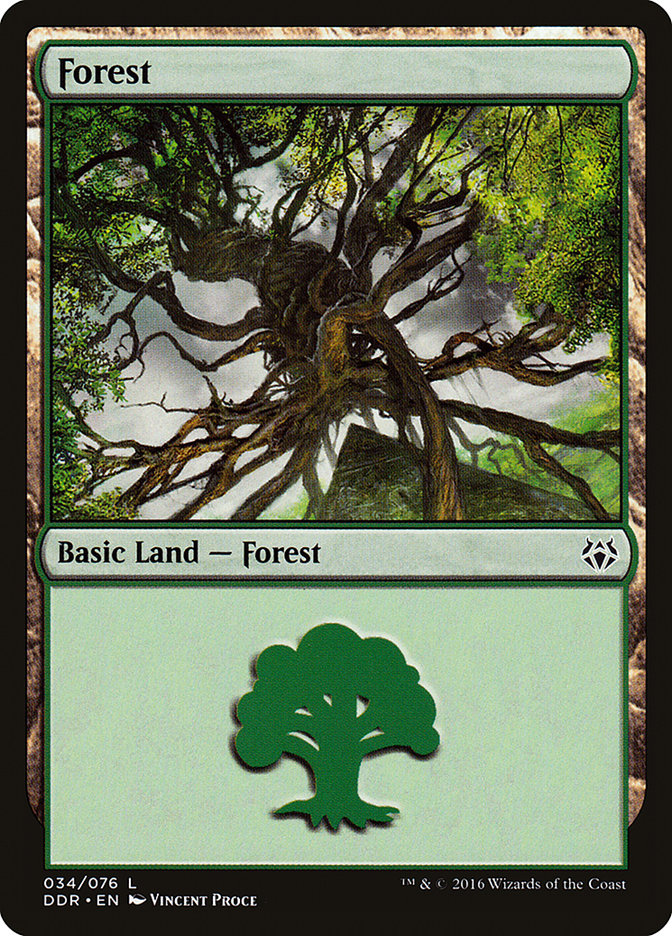 Forest (34) [Duel Decks: Nissa vs. Ob Nixilis] | Deep Dive Games St. Marys