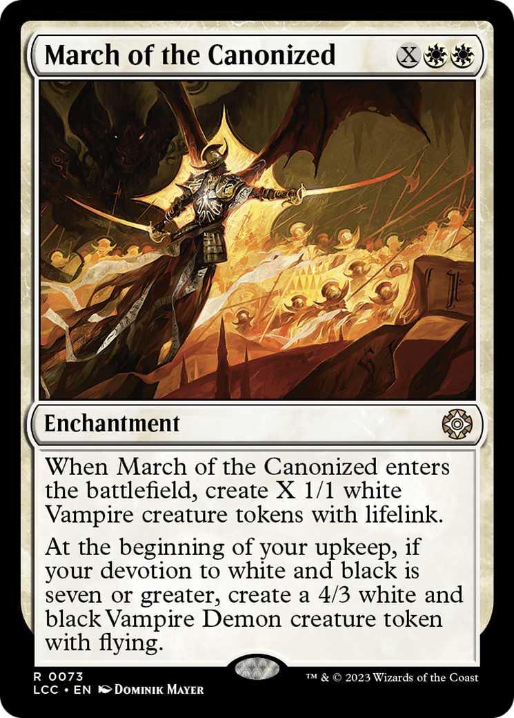 March of the Canonized [The Lost Caverns of Ixalan Commander] | Deep Dive Games St. Marys