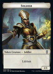 Soldier (09) // Cat Beast Double-Sided Token [Streets of New Capenna Commander Tokens] | Deep Dive Games St. Marys