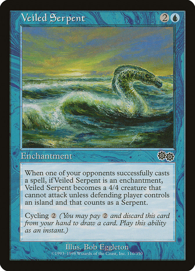 Veiled Serpent [Urza's Saga] | Deep Dive Games St. Marys