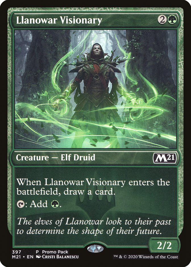 Llanowar Visionary (Promo Pack) [Core Set 2021 Promos] | Deep Dive Games St. Marys