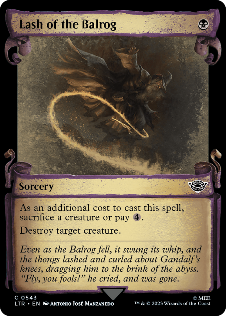 Lash of the Balrog [The Lord of the Rings: Tales of Middle-Earth Showcase Scrolls] | Deep Dive Games St. Marys