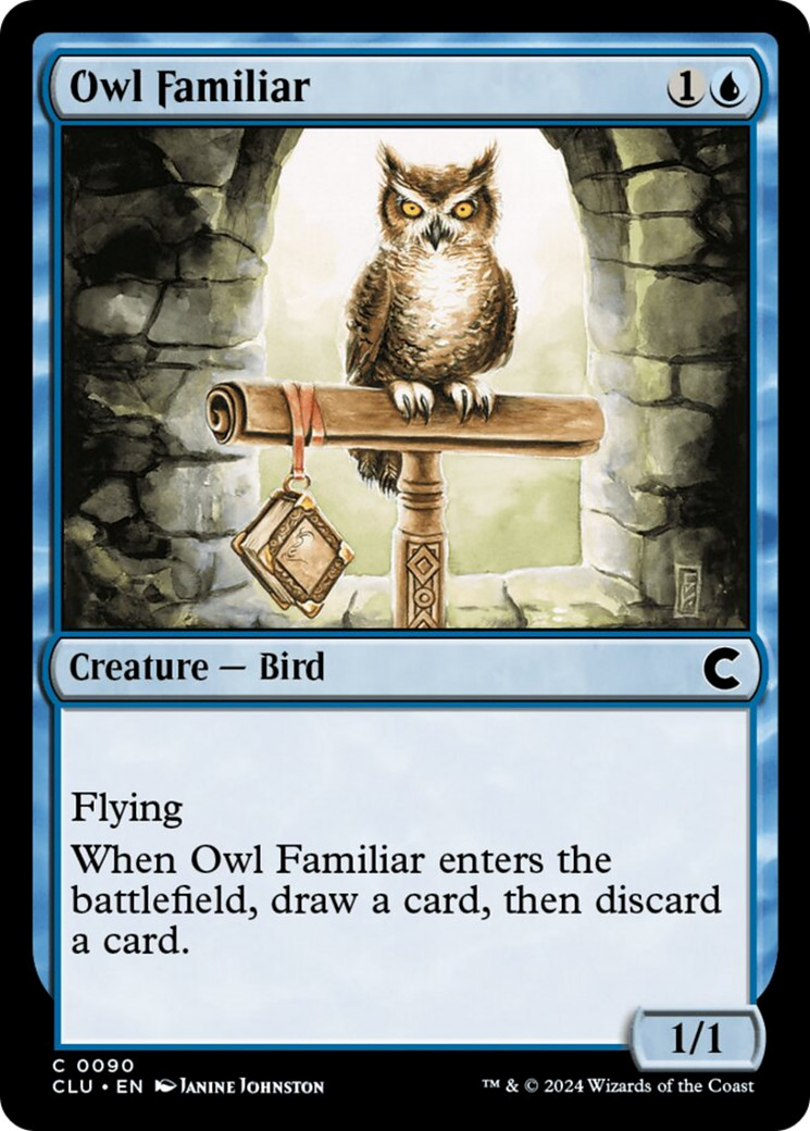 Owl Familiar [Ravnica: Clue Edition] | Deep Dive Games St. Marys