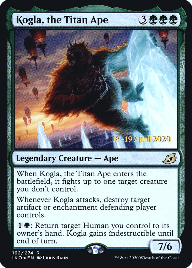 Kogla, the Titan Ape [Ikoria: Lair of Behemoths Prerelease Promos] | Deep Dive Games St. Marys