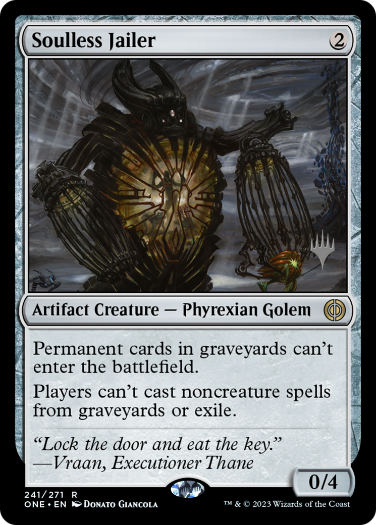 Soulless Jailer (Promo Pack) [Phyrexia: All Will Be One Promos] | Deep Dive Games St. Marys