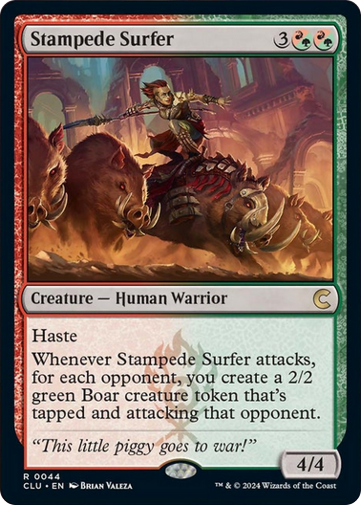 Stampede Surfer [Ravnica: Clue Edition] | Deep Dive Games St. Marys