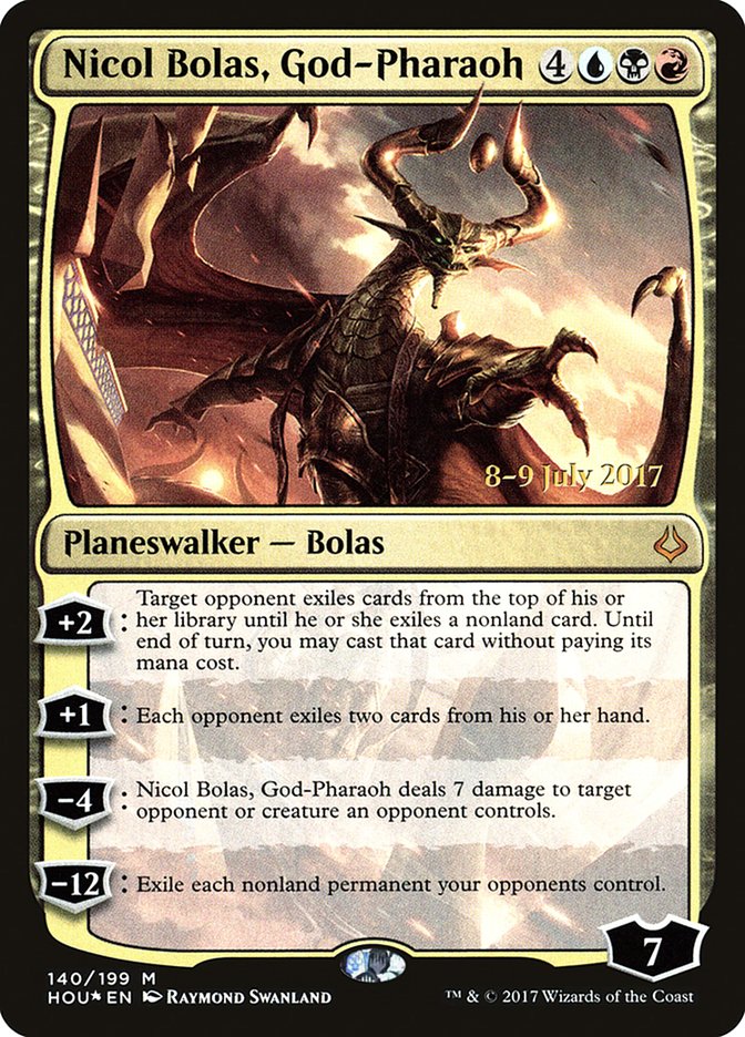 Nicol Bolas, God-Pharaoh [Hour of Devastation Prerelease Promos] | Deep Dive Games St. Marys