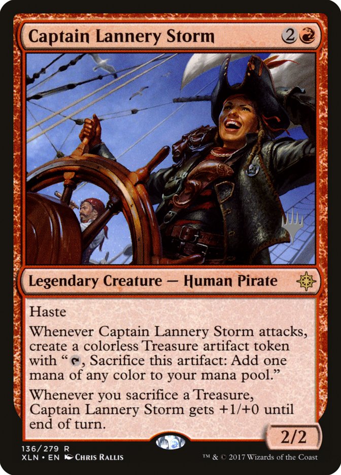 Captain Lannery Storm (Promo Pack) [Ixalan Promos] | Deep Dive Games St. Marys