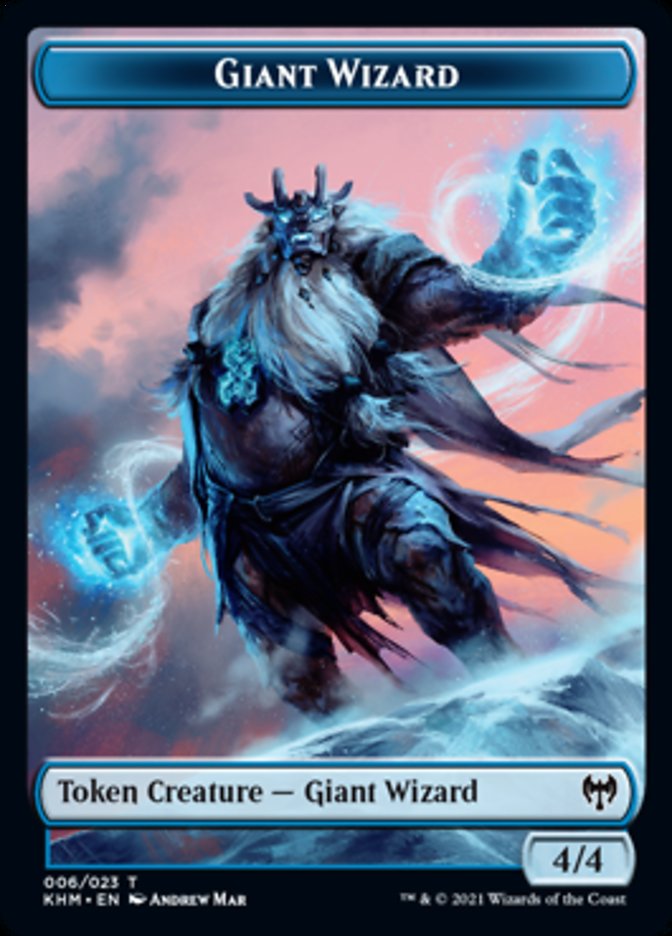 Giant Wizard Token [Kaldheim Tokens] | Deep Dive Games St. Marys