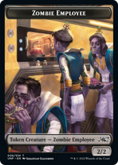 Zombie Employee // Balloon Double-Sided Token [Unfinity Tokens] | Deep Dive Games St. Marys