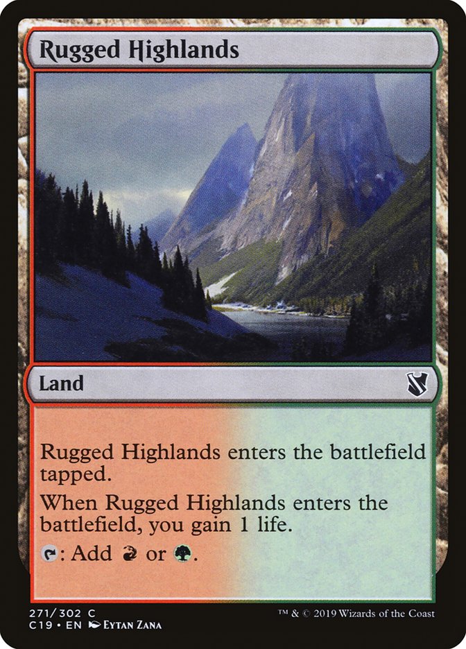 Rugged Highlands [Commander 2019] | Deep Dive Games St. Marys