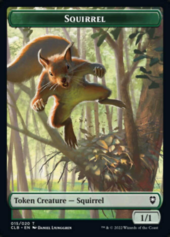 Squirrel Token [Commander Legends: Battle for Baldur's Gate Tokens] | Deep Dive Games St. Marys