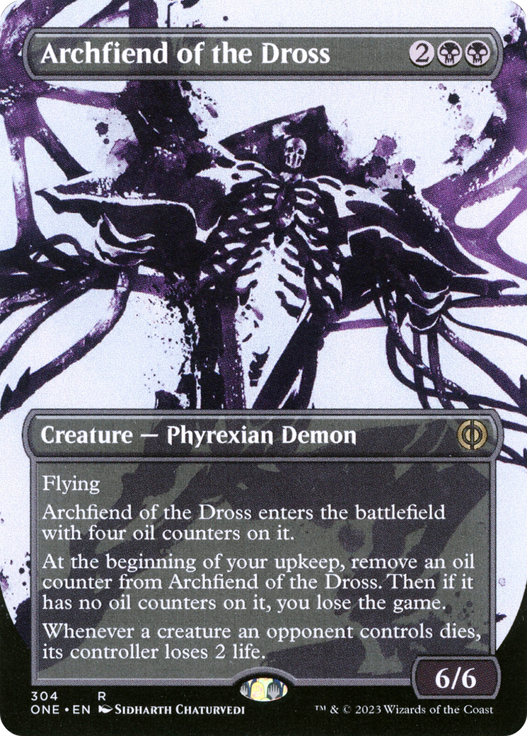 Archfiend of the Dross (Borderless Ichor) [Phyrexia: All Will Be One] | Deep Dive Games St. Marys