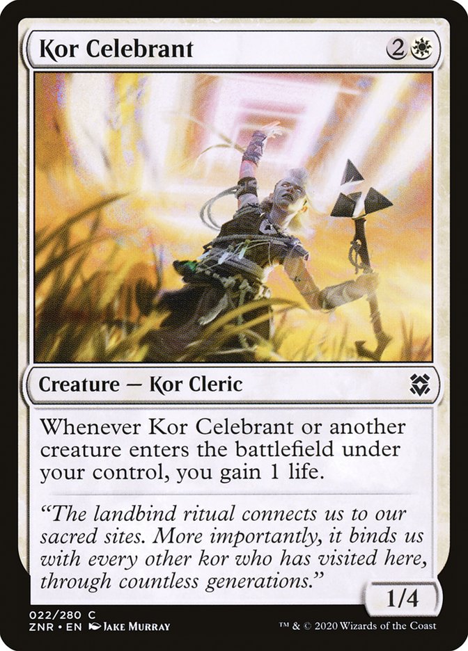 Kor Celebrant [Zendikar Rising] | Deep Dive Games St. Marys