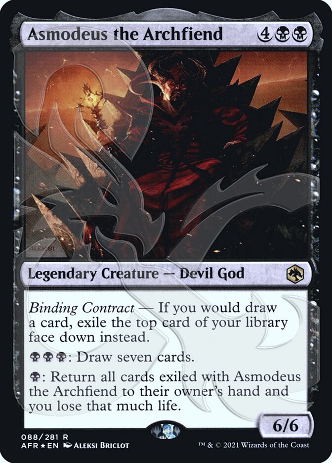 Asmodeus the Archfiend (Ampersand Promo) [Dungeons & Dragons: Adventures in the Forgotten Realms Promos] | Deep Dive Games St. Marys