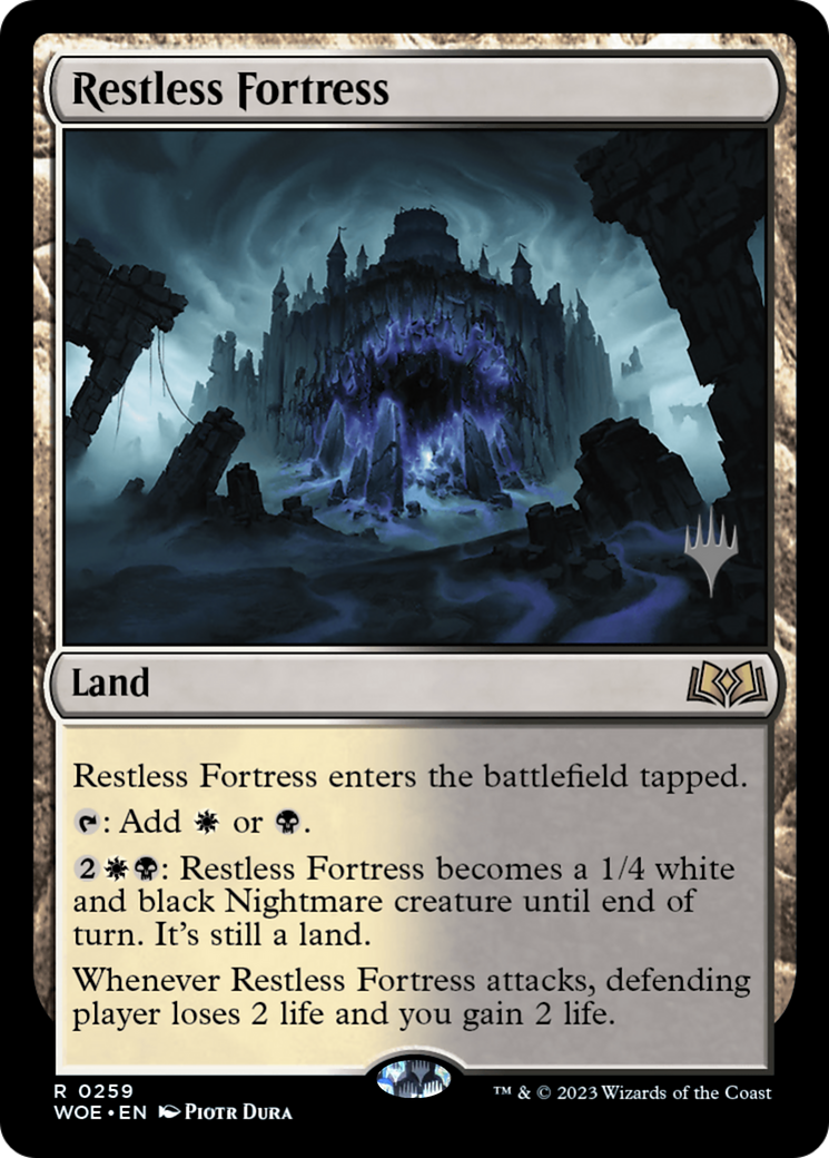 Restless Fortress (Promo Pack) [Wilds of Eldraine Promos] | Deep Dive Games St. Marys