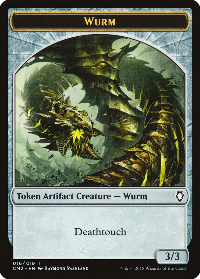 Wurm Token (016/019) [Commander Anthology Volume II Tokens] | Deep Dive Games St. Marys