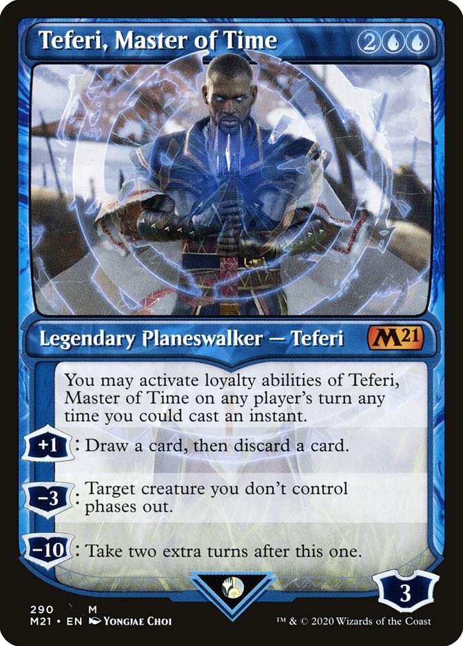 Teferi, Master of Time (Showcase) (290) [Core Set 2021] | Deep Dive Games St. Marys