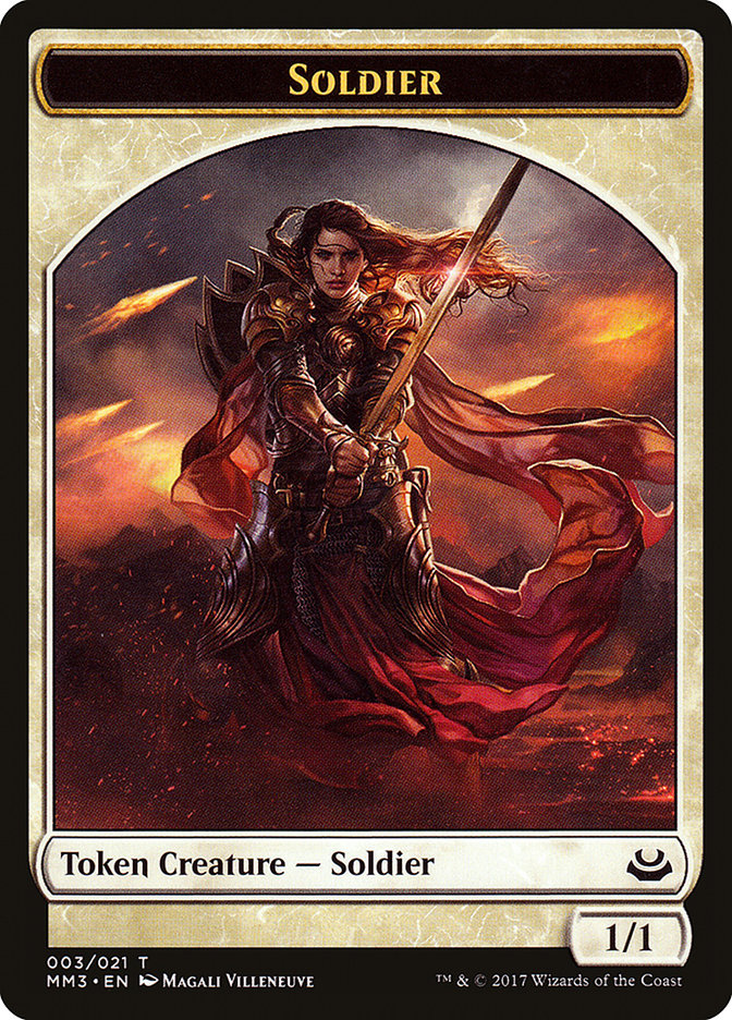 Soldier Token (003/021) [Modern Masters 2017 Tokens] | Deep Dive Games St. Marys