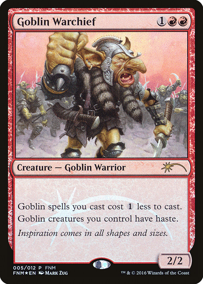 Goblin Warchief [Friday Night Magic 2016] | Deep Dive Games St. Marys