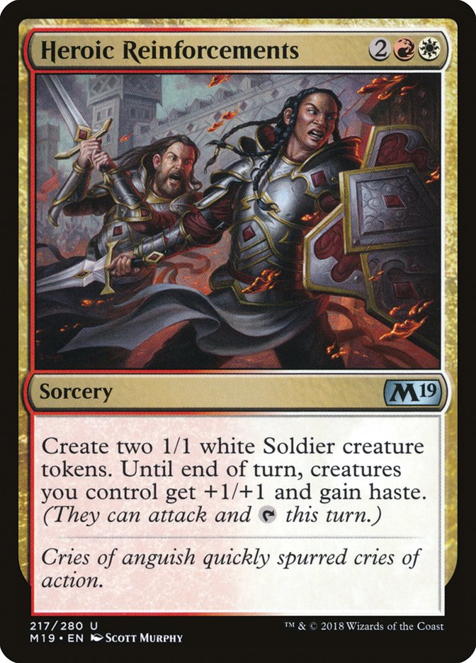 Heroic Reinforcements [Core Set 2019] | Deep Dive Games St. Marys
