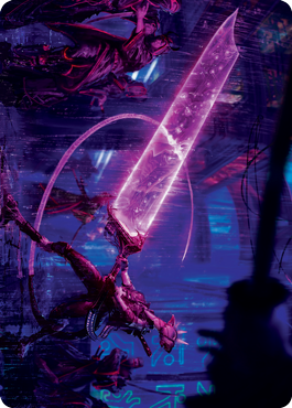 Enormous Energy Blade Art Card [Kamigawa: Neon Dynasty Art Series] | Deep Dive Games St. Marys